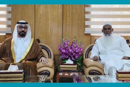 ধর্মমন্ত্রীর সাথে সংযুক্ত আরব আমিরাতের রাষ্ট্রদূতের সাক্ষাৎ