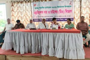 কয়রায় দুর্গাপূজার প্রস্তুতিমূলক সভা, চালের ডিও বিতরণ