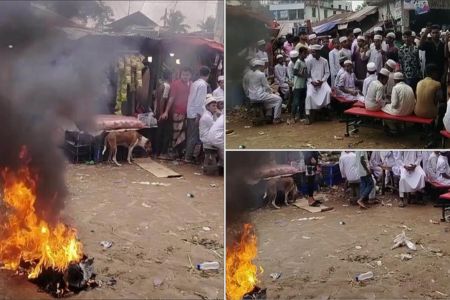 মাদ্রাসাছাত্রীকে দোকানে আটকে রেখে যৌন নির্যাতনের অভিযোগে সড়ক অবরোধ