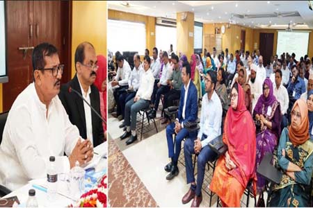 সারাদেশে মাঠ পর্যায়ে কর্মরত কর্মকর্তাদের জনগণের প্রত্যাশা পূরণে কাজ করতে হবে। বলেছেন ভূমি মন্ত্রী মোঃ মিজানুর রহমান মিনু। আজ সকালে রাজধানীতে ভূমি প্রশাসন প্রশিক্ষণ কেন্দ্রে  অতিরিক্ত জেলা প্রশাসকদের জন্য আয়োজিত ‘১৪তম উচ্চতর ভূমি ব্যবস্থাপনা কোর্স’ এবং উপজেলা নির্বাহী অফিসারদের জন্য আয়োজিত ‘১৮তম উচ্চতর ভূমি ব্যবস্থাপনা কোর্স’-এর  উদ্বোধন অনুষ্ঠানে তিনি এ কথা বলেন। মন্ত্রী বলেন, বিভিন্ন সমস্যা নিয়ে ভূমি অফিসে আসা জনগণের সমস্যা সমাধানে সংশ্লিষ্ট কর্মকর্তাদেরকে দ্রুত এগিয়ে আসতে হবে। তিনি বলেন, ভূমির সমস্যা নিয়ে আমাদের অনেক আইনকানুন রয়েছে যেগুলো মাঠ পর্যায়ের কর্মকর্তাদেরকে রপ্ত করতে হবে। এ বিষয়ে প্রশিক্ষণের বিকল্প নেই। প্রশিক্ষণ কোর্সে অংশগ্রহণকারীদের আন্তরিক শুভেচ্ছা জানিয়ে মন্ত্রী বলেন, বাংলাদেশকে আগামী দিনে আরো ভালোভাবে এগিয়ে নিতে বর্তমান গণতান্ত্রিক সরকারের নির্দেশনা বাস্তবায়নে সবাইকে মনোযোগী হতে হবে। তিনি স্বচ্ছতার সঙ্গে এবং অত্যন্ত সুন্দরভাবে মানুষকে ভূমি সেবা দেওয়ার আহ্বান জানান। ভূমি মন্ত্রণালয়ের ভূমি প্রশাসন প্রশিক্ষণ কেন্দ্রের পরিচালক মোহাম্মদ আবুল খায়ের এর সভাপতিত্বে অনুষ্ঠানে বক্তব্য রাখেন, ভূমি সংস্কার বোর্ডের চেয়ারম্যান এজেএম সালাহউদ্দিন নাগরী, ভূমি মন্ত্রণালয়ের অতিরিক্ত সচিব (আইন) মো: আব্দুর রউফ এবং অতিরিক্ত সচিব নাসরিন জাহান।