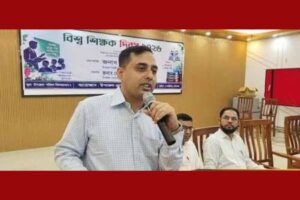 শিক্ষকদের বটবৃক্ষের সাথে তুলনা করলেন মধুখালী নির্বাহী অফিসার মাসুদুর রহমান