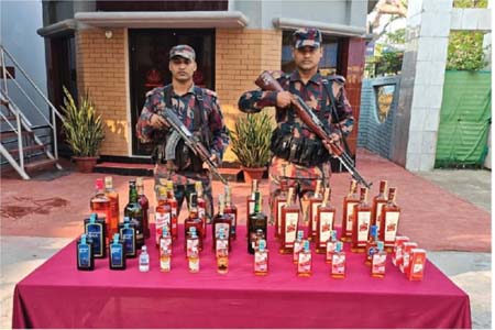 বিজিবির অভিযানে মাদকদ্রব্য ও চোরাচালান