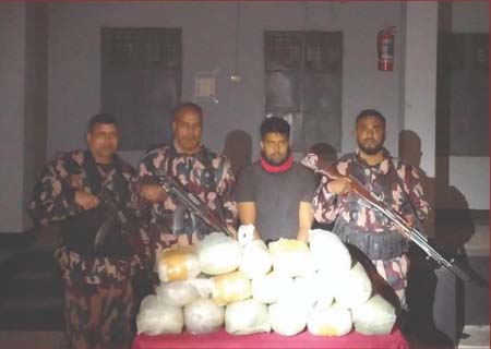 গাঁজাসহ এক মাদক কারবারি আটক