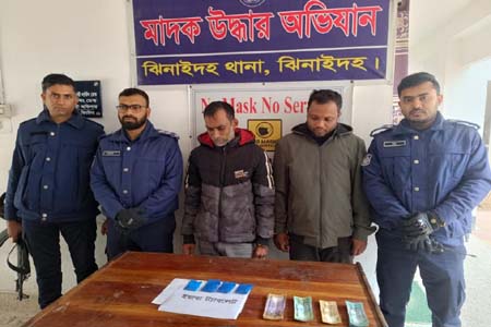ঝিনাইদহে ইয়াবাসহ ২ মাদক ব্যবসায়ী আটক