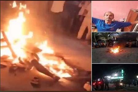 মসজিদে পুড়িয়ে হত্যা