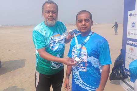 আলট্রা ম্যারাথনে নবীগঞ্জের আনোয়রের অভাবনীয় সাফল্য