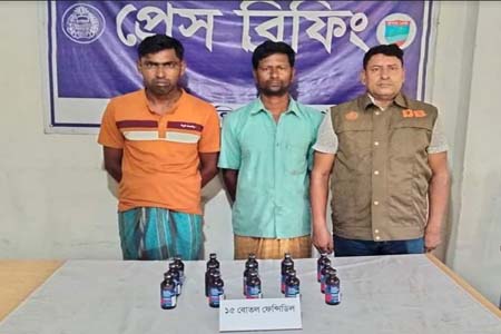 বেনাপোলে ডিবির অভিযানে ফেনসিডিলসহ দুই চিহ্নিত মাদক ব্যবসায়ী আটক