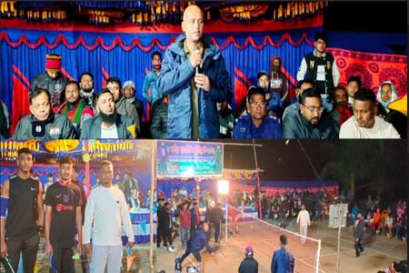 লাউতাড়ায় ৮ দলীয় ব্যাডমিন্টন টুর্নামেন্ট খেলার শুভ উদ্বোধন
