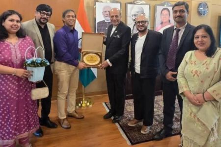 ভারতীয় হাইক‌মিশনা‌রের স‌ঙ্গে আইএবিডির প্রতি‌নি‌ধিদ‌লের সাক্ষাৎ