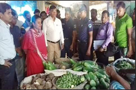 পাইকগাছায় নিত্য প্রয়োজনীয় দ্রব্যের মুল্যবৃদ্ধিতে ভ্রাম্যমান আদালতে জরিমানা
