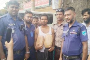 মধুখালীতে দুই কেজি গাঁজাসহ মাদক ব্যবসায়ী আটক