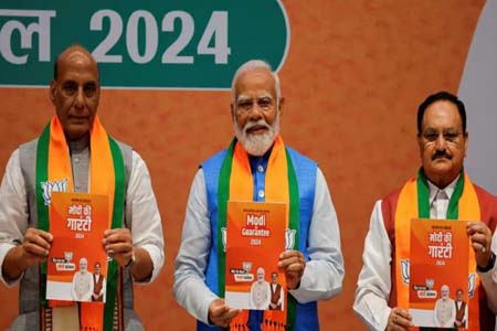 বিজেপির ইস্তাহার প্রকাশ