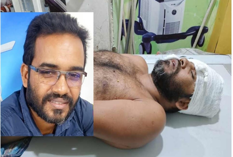 সাংবাদিককে কুপিয়ে জখম