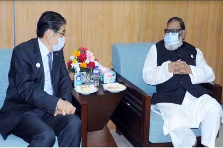 মুক্তিযুদ্ধ বিষয়ক মন্ত্রীর সাথে জাপানের রাষ্ট্রদূতের সাক্ষাৎ