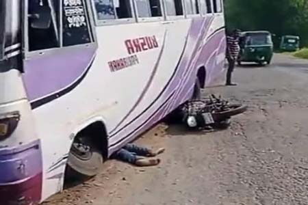মোটরসাইকেল চালকের মৃত্যু