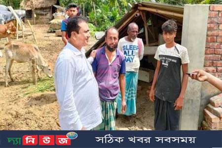 কালীগঞ্জে ১০ মিনিটের ঝড়ে লন্ড-ভন্ড বিভিন্ন গ্রাম এমপি আনার ছুটে গেলেন ক্ষতিগ্রস্তদের পাশে