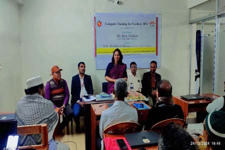 শ্যামনগরে স্কুল ও মাদ্রাসা শিক্ষকদের কম্পিউটার প্রশিক্ষণ