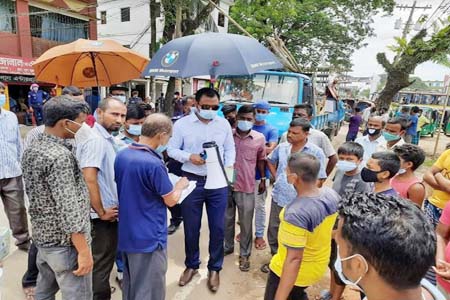 নবীগঞ্জে যানযট নিরসন