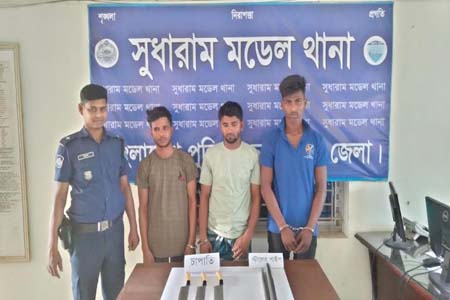 ডাকাতির প্রস্তুতিকালে ৩ ডাকাত গ্রেফতার