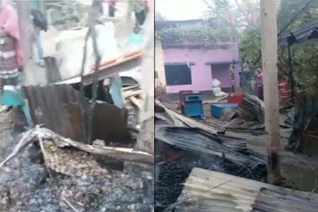 আগুনে পুড়ল ১২ বসতঘর