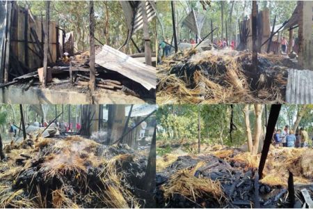 নড়াইলে বিএনপির সভাপতির বাড়িতে পেট্রোল বোমা মেরে অগ্নিসংযোগের অভিযোগ