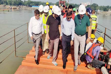 কালুরঘাট রেলসেতু ও দোহাজারী থেকে কক্সবাজার নবনির্মিত রেলপথ পরিদর্শন করেন রেলপথমন্ত্রী