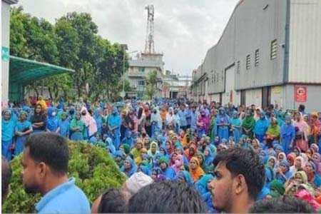 বিক্ষুব্ধ শ্রমিক আন্দোলনে নাটোরে প্রাণ কোম্পানি বন্ধ ঘোষনা