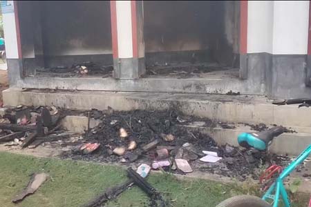 টেইলার্সের দোকানে আগুন