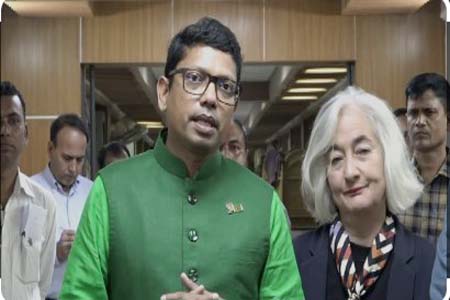 তথ্যপ্রযুক্তি প্রতিমন্ত্রীর সাথে ফ্রান্সের রাষ্ট্রদূতের সৌজন্য সাক্ষাৎ