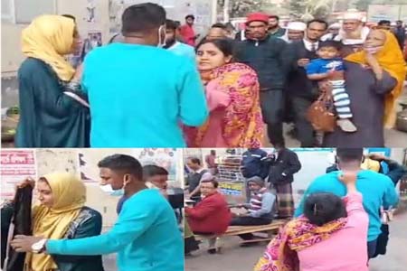 স্ত্রীর হাতে ধরা পরলো স্বামী