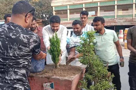 তারেক রহমানের আহবানে বেনাপোলকে গ্রিন সিটি হিসেবে গড়তে ইমদাদুল হক ইমদার বৃক্ষরোপণ