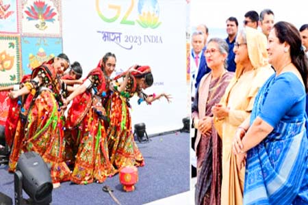 শেখ হাসিনাকে উষ্ণ অভ্যর্থনা