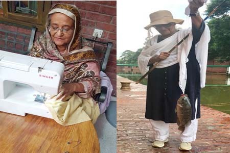 প্রধানমন্ত্রীর ভাইরাল হওয়া দুই ছবি