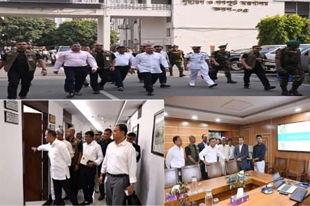 বিভিন্ন মন্ত্রণালয়ে আকস্মিক পরিদর্শন