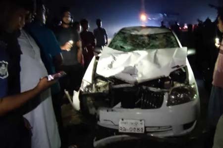 প্রাইভেটকার চাপায় প্রাণ