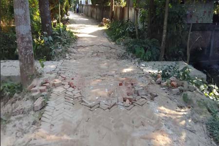 ব্রীজ আছে, রাস্তা মেরামত নেই