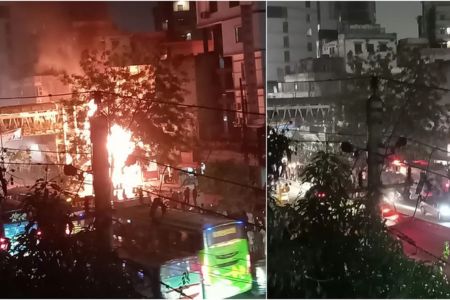 রাজধানীর কুড়িলে নদ্দায় আগুন নিয়ন্ত্রণে