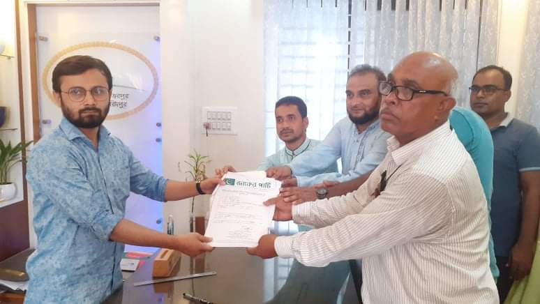 সালথায় তিনটি ইউনিয়নে চেয়ারম্যান পদে জাকের পার্টির মনোনয়নপত্র দাখিল