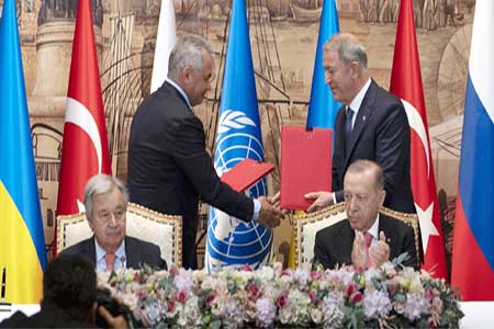 রাশিয়া ও ইউক্রেনের চুক্তি সই