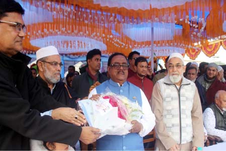 হাজারো মানুষের ভালবাসা ও সংবর্ধনায় সিক্ত নবনির্বাচিত সাধন চন্দ্র মজুমদার এমপি