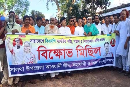 আওয়ামী লীগের বিক্ষোভ মিছিল