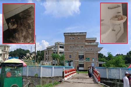 সালথা হাসপাতালের বেহাল অবস্থা, বিপাকে গরীব-অসহায় মানুষ