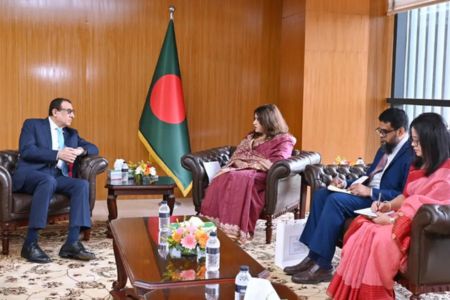 ফিলিস্তিনের ন্যায়সংগত অধিকার ও ফিলিস্তিনি জনগণের প্রতি বাংলাদেশের সমর্থন পুনর্ব্যক্ত