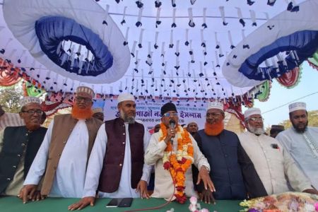 শপথ গ্রহণ শেষে শ্যামনগরে এমপি গাজী নজরুলকে সংবর্ধনা