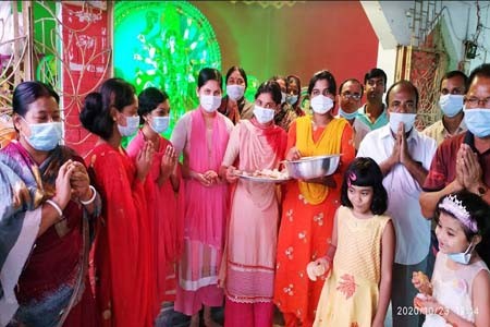 সাপাহারে মন্দিরে মন্দিরে প্রার্থনা