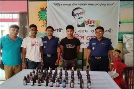 শার্শায় ফেনসিডিল সহ মাদক ব্যবসায়ী আটক