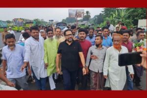 শিবচরে গৃহায়ন ও গণপূর্ত প্রতিমন্ত্রী আহম্মদ সোহেল মনজুরকে বিএনপির সংবর্ধনা