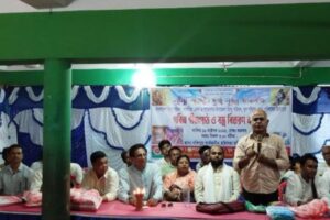 শ্যামনগরে গীতা পাঠ প্রতিযোগিতা ও বস্ত্র বিতরণ