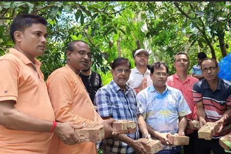 মন্দিরের পাকা প্রাচীর কার্যক্রম