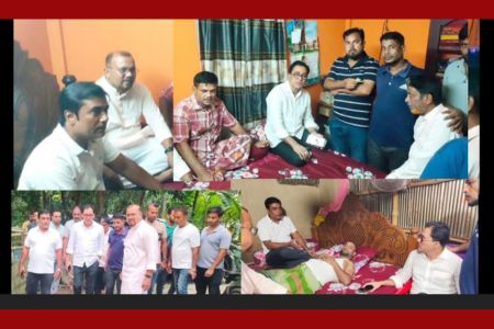 অসুস্থ সাংবাদিক শাহাবুদ্দিনকে দেখতে বাসায় ছুটে গেলেন পৌর বিএনপির সাধারণ সম্পাদক আবু তাহের ভারত